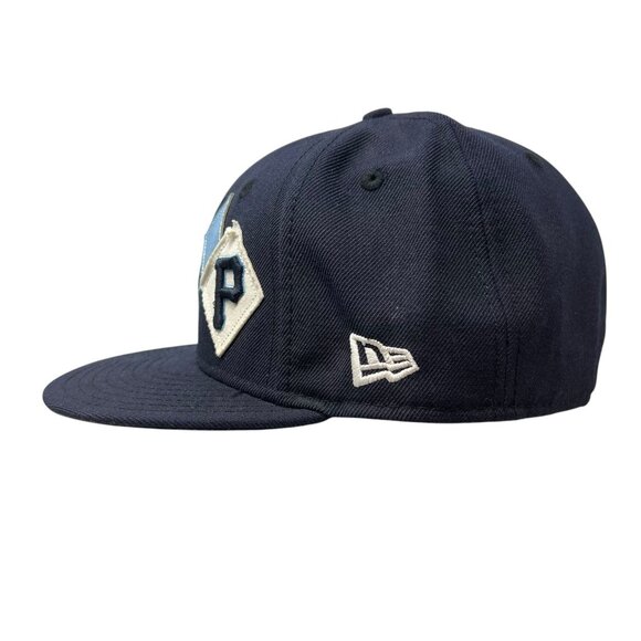 Pittsburgh Pirates Argyle New Era Fitted MLB Baseball Hat Cap 7 1/4 100% Wool - Picture 3 of 12